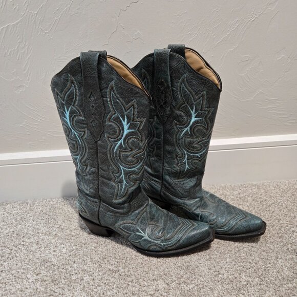 Women's Teal Corral Boots – Size 8.5M – Lightly Loved - Picture 2 of 5